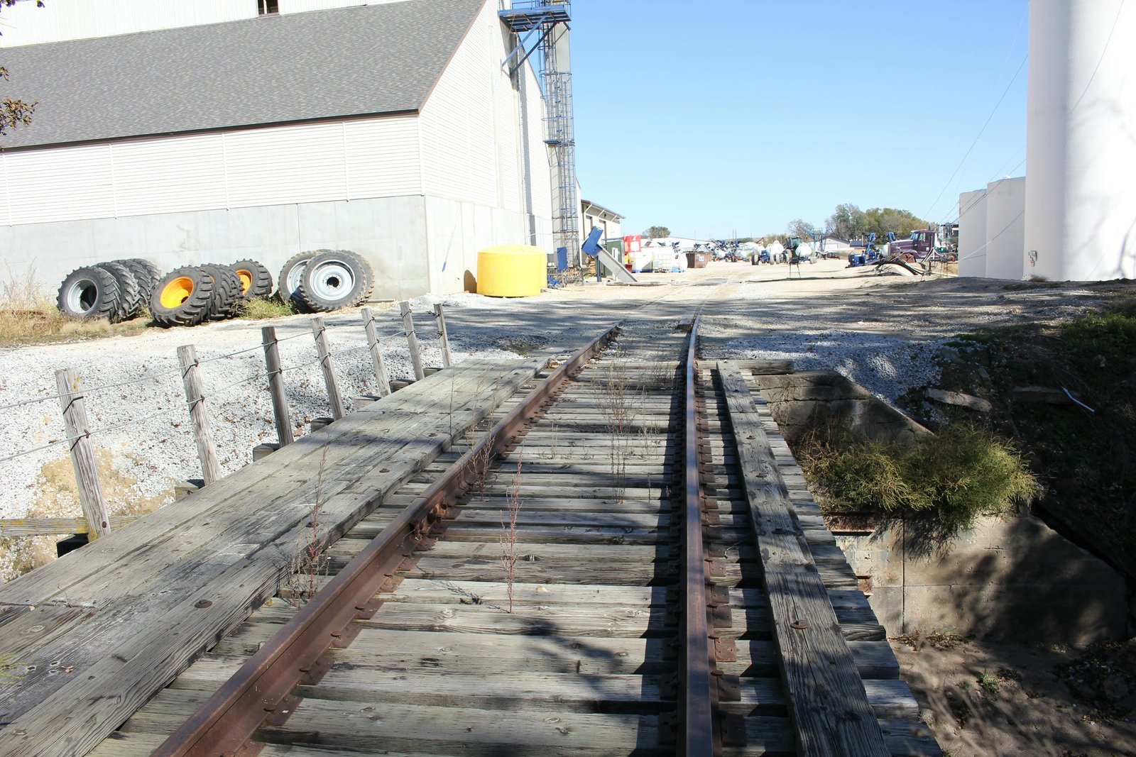 Looking north